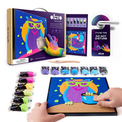 OKTO malba samotvrdnoucí hmotou 30 x 30 cm Sova