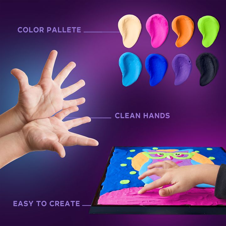 OKTO malba samotvrdnoucí hmotou 30 x 30 cm Sova