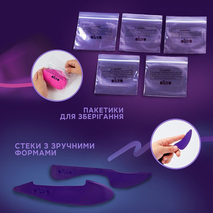 OKTO kreativní samotvrdnoucí sada 24 pastelových odstínů