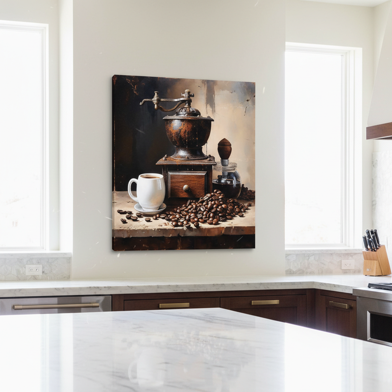 Obraz kávy na plátně do kuchyně Papilora