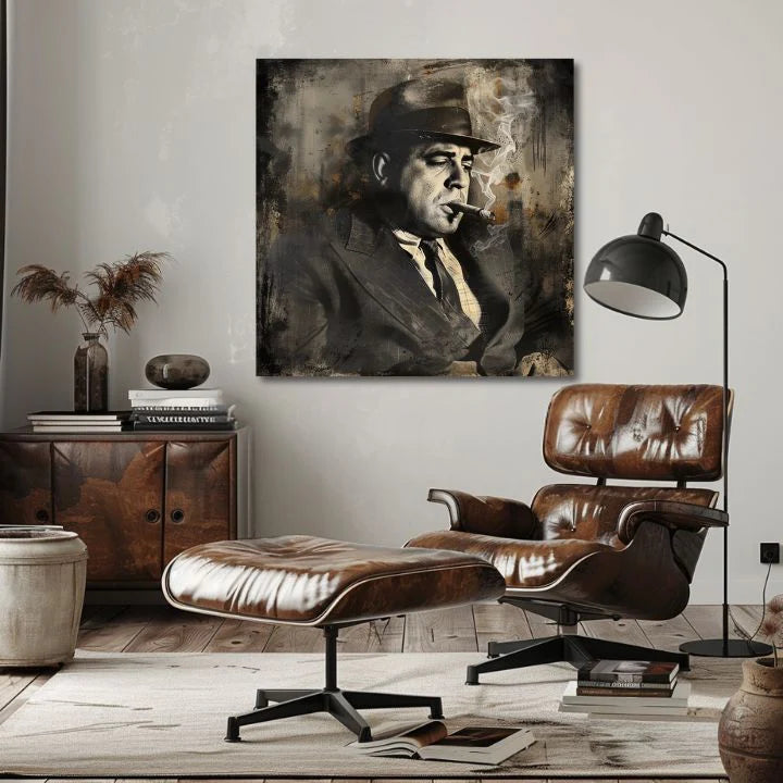 Obraz Al Capone na plátně do kanceláře Papilora