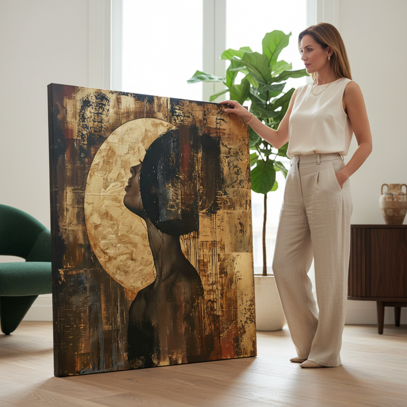 Moderní obraz na plátně do obývacího pokoje Papilora