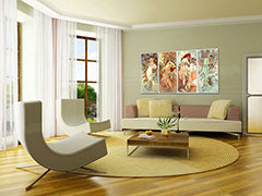 Obraz na plátně ČTYŘI ROČNÍ DOBY - Alfons Mucha REP003