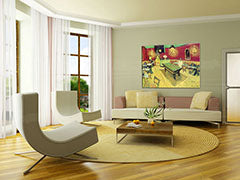 Obraz na plátně NOC PŘED KAVÁRNOU - Vincent van Gogh REP131