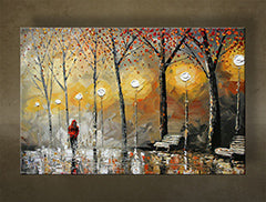 Ručně malovaná krajina, 1 kus, BI0013E1