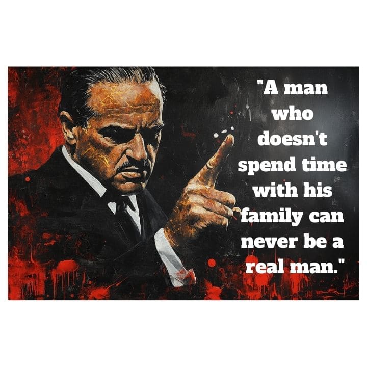 Obrázek THE GODFATHER na plátně | Personalizovaný citát PAPILORA