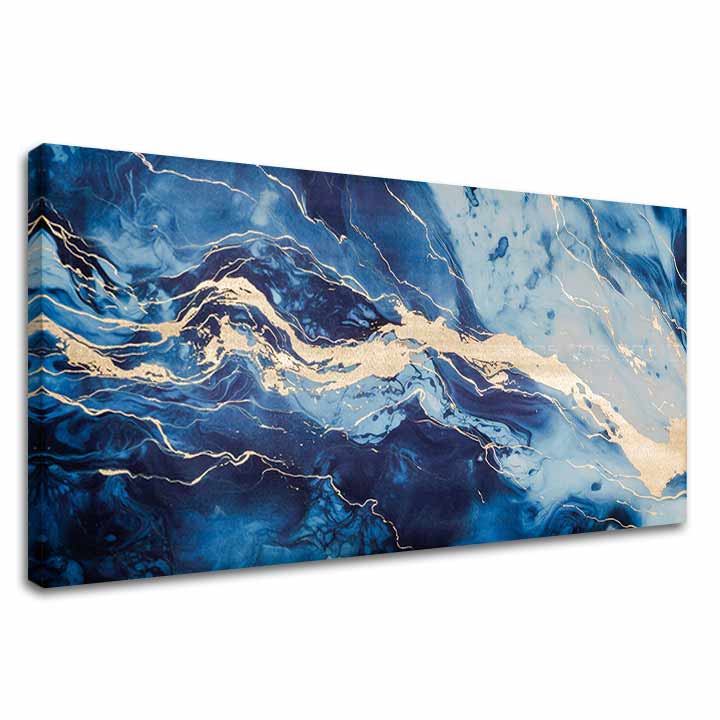 Zlatý dotek na plátně abstraktní vize moře