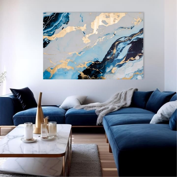 Zlatý dotek na plátně Oceanic Symphony