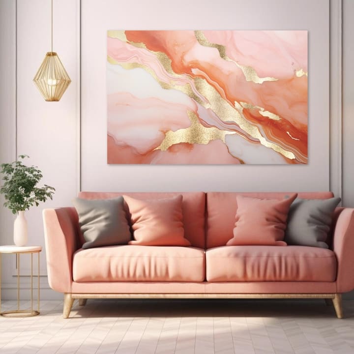 Zlatý dotek na plátně Odrazy ranního slunce