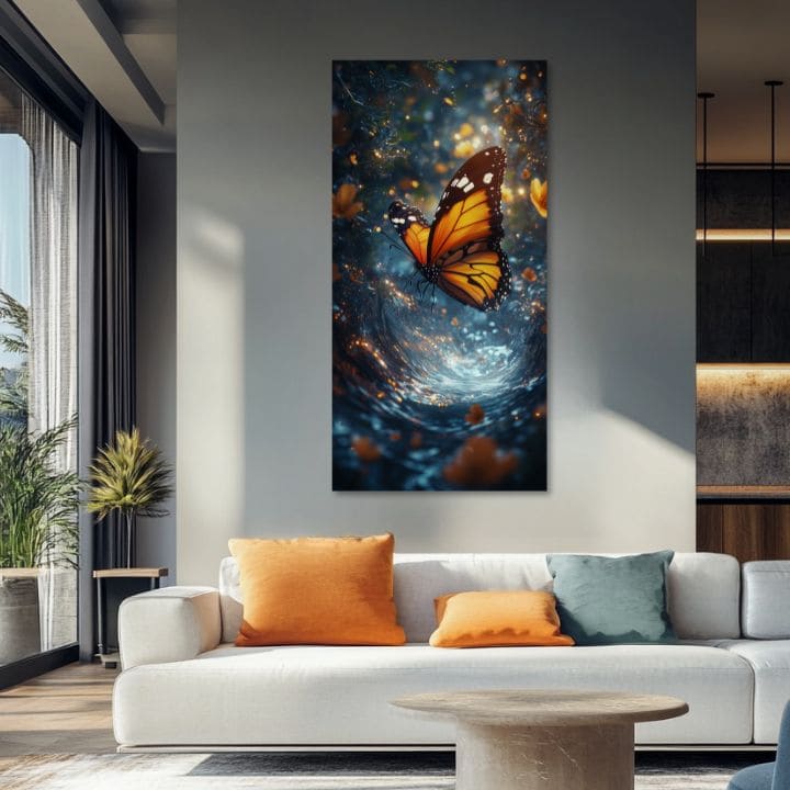 Obraz Orange Butterfly - magická atmosféra