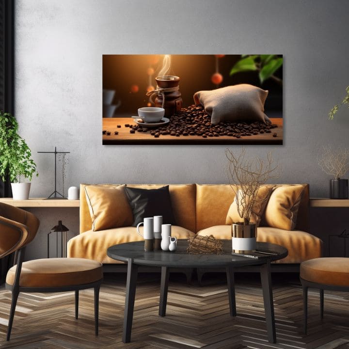 Kávové obrazy do kuchyně Abstraktní aroma