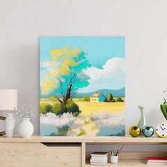 Krajina na plátně Krajina v naprostém tichu