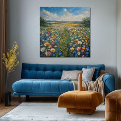 Krajinářství na plátně Letní louka