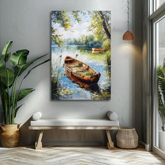 Krajinářství na plátně Osamělý jezdec