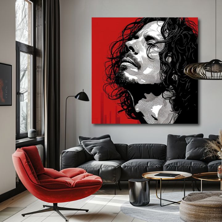 Chris Cornell malba na plátně - Rock Passion