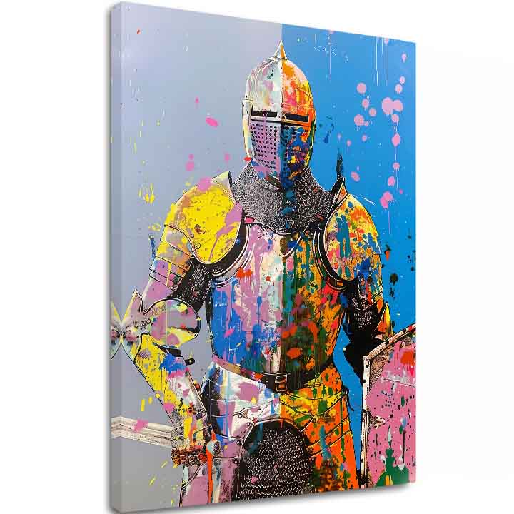 Obrázek GRAFFITI KNIGHT | italské plátno