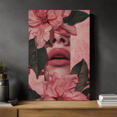 Obrázek FLORAL LIPS | Italské plátno