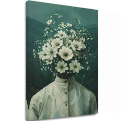 Obrázek FLOWER HEAD | Italské plátno