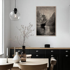 Obraz na dřevě - Plavba tajemnými fjordy