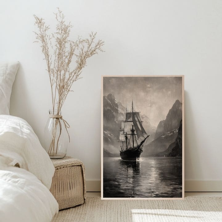 Obraz na dřevě - Plavba tajemnými fjordy