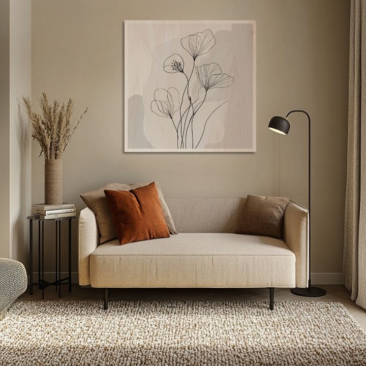 Obraz na dřevě - Flóra fjordů