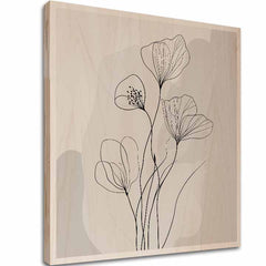 Obraz na dřevě - Flóra fjordů