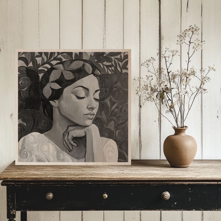 Obrázek na dřevě - Bohyně severu