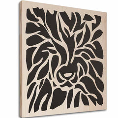 Dřevomalba Aslan - Král severních lesů