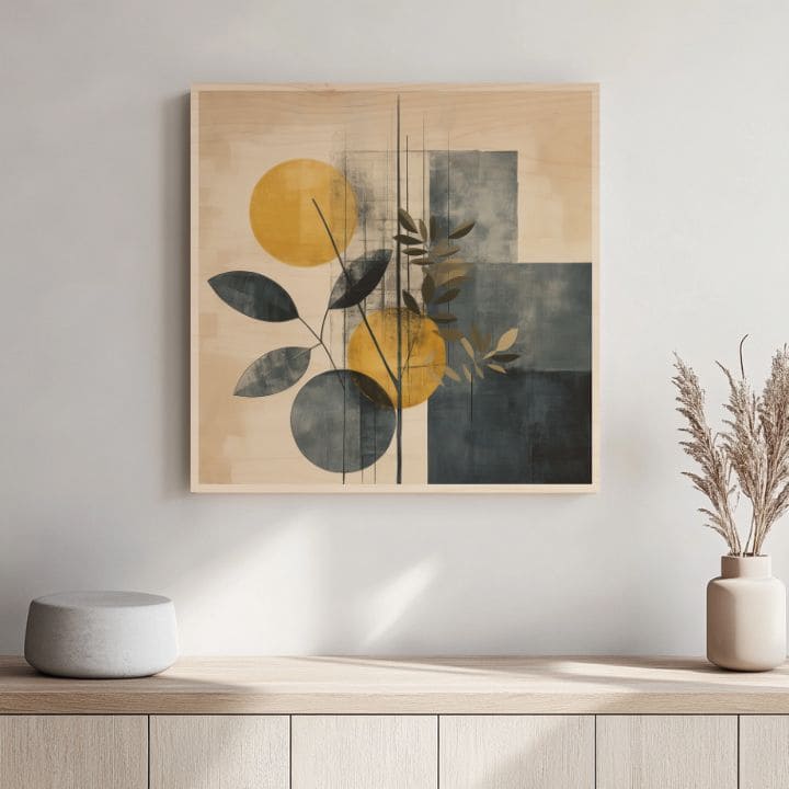 Obrázek na dřevě - Mír v jednoduchosti