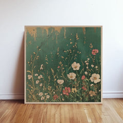 Obraz na dřevě - Luční květiny severu