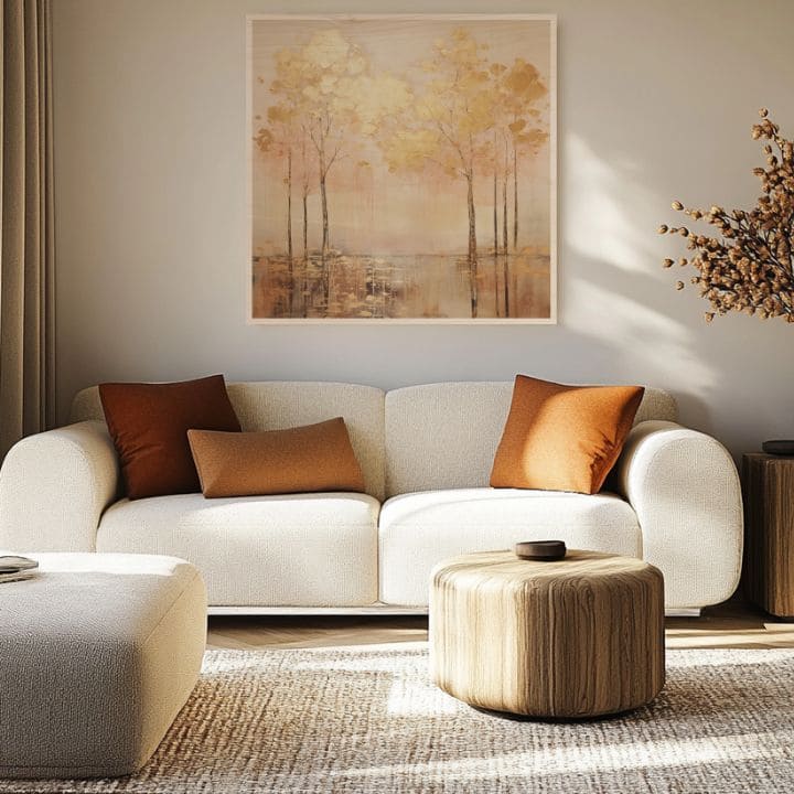 Obrázek na dřevo - Zlaté pobřeží Norska