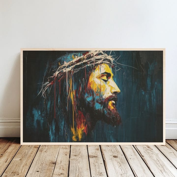 Obraz na stromě - Kristovo světlo ve tmě