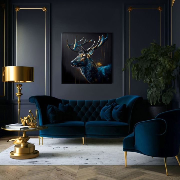 Dekorativní malba na plátně - PREMIUM ART - Peaceful Forest Guardian