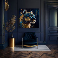 Dekorativní malba na plátně - PREMIUM ART - Silent Puma's Gaze