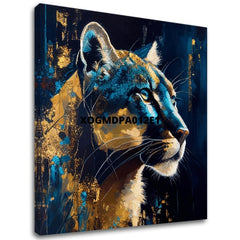 Dekorativní malba na plátně - PREMIUM ART - Silent Puma's Gaze