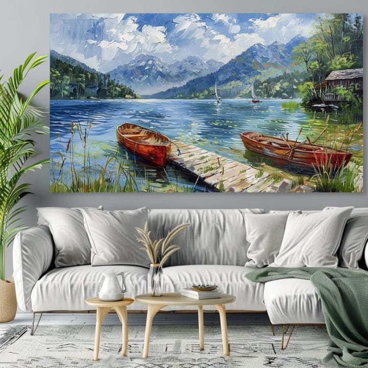 Krajina na plátně Místo k odpočinku | Akrylové detaily