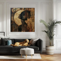 Elegantní obraz ženy Moon Reflection