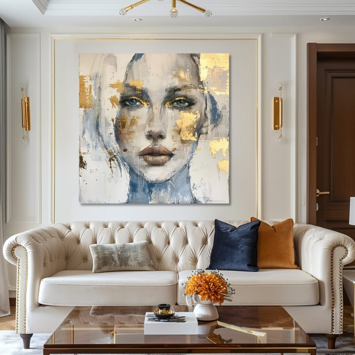 Elegantní obraz ženy Pronikavý pohled