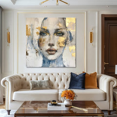 Elegantní obraz ženy Pronikavý pohled