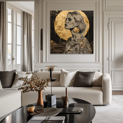 Elegantní obraz ženy Zlatá aura