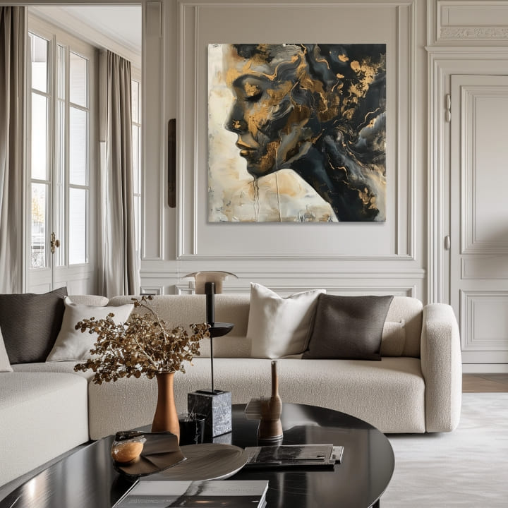 Elegantní obraz meditace ženy