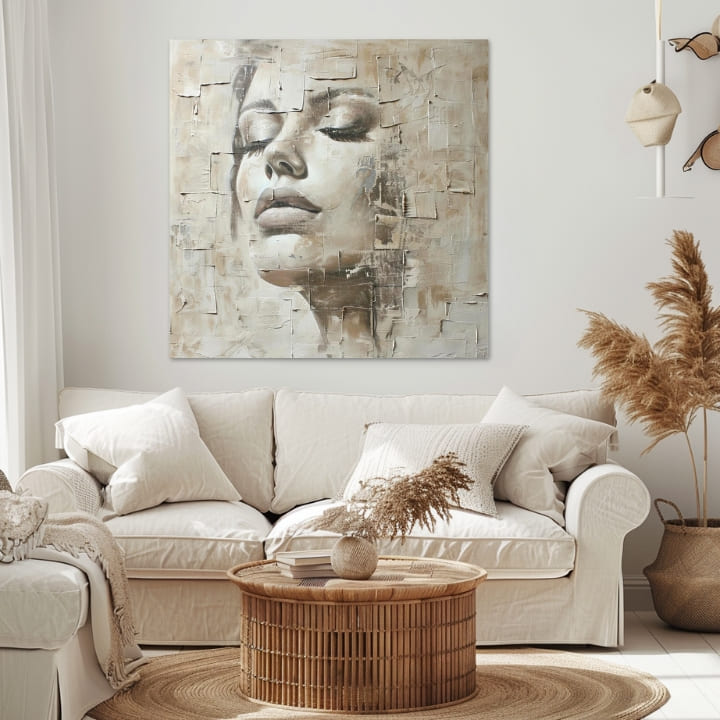 Elegantní obraz ženy bohyně míru