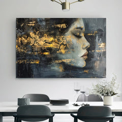 Elegantní obraz ženy Tajemný cizinec