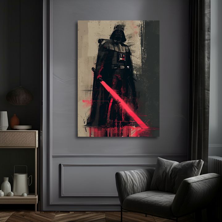 Obrázek DARTH VADER - Temná síla na plátně | 100% originální akrylová barva