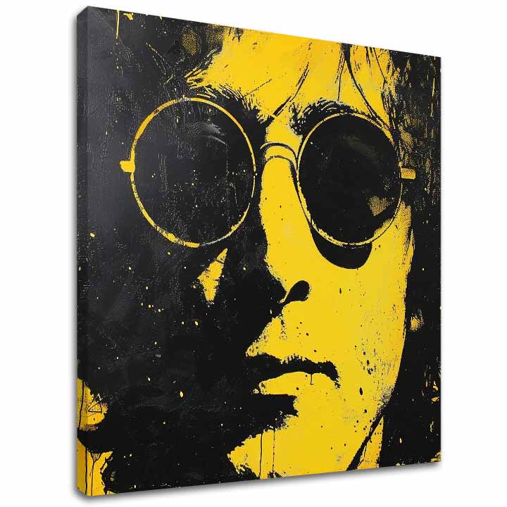 Obrázek JOHN LENNON - Žlutý odraz reality | 100% originální akrylová barva