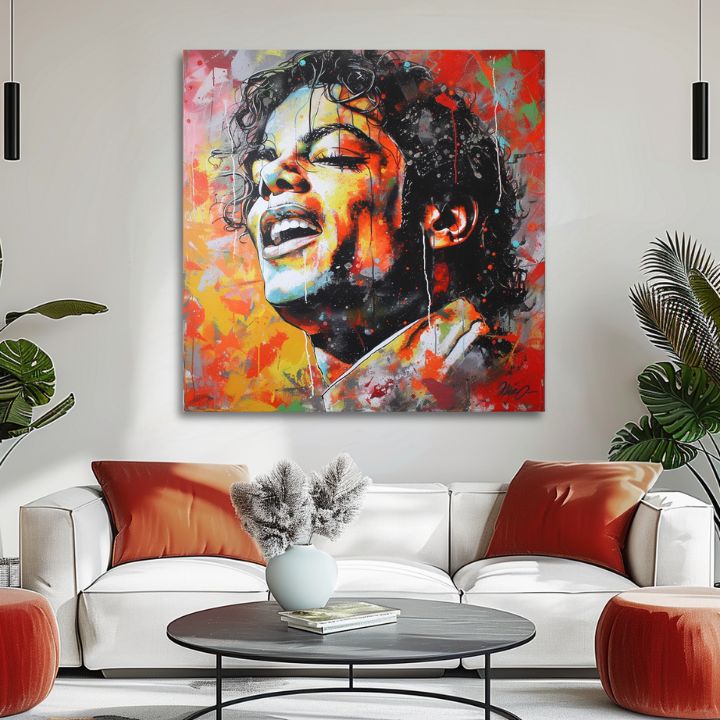 Obrázek MICHAEL JACKSON - Hlas generací | 100% originální akrylová barva