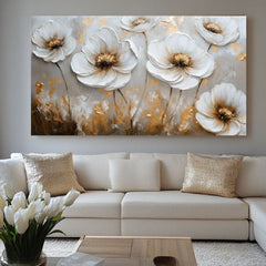 Malování tančících květin | 100% originální malba akrylem