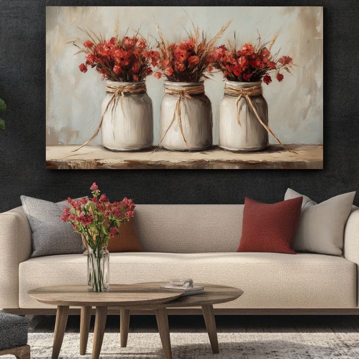 Rustikální krása v porcelánu | 100% originální akrylová barva