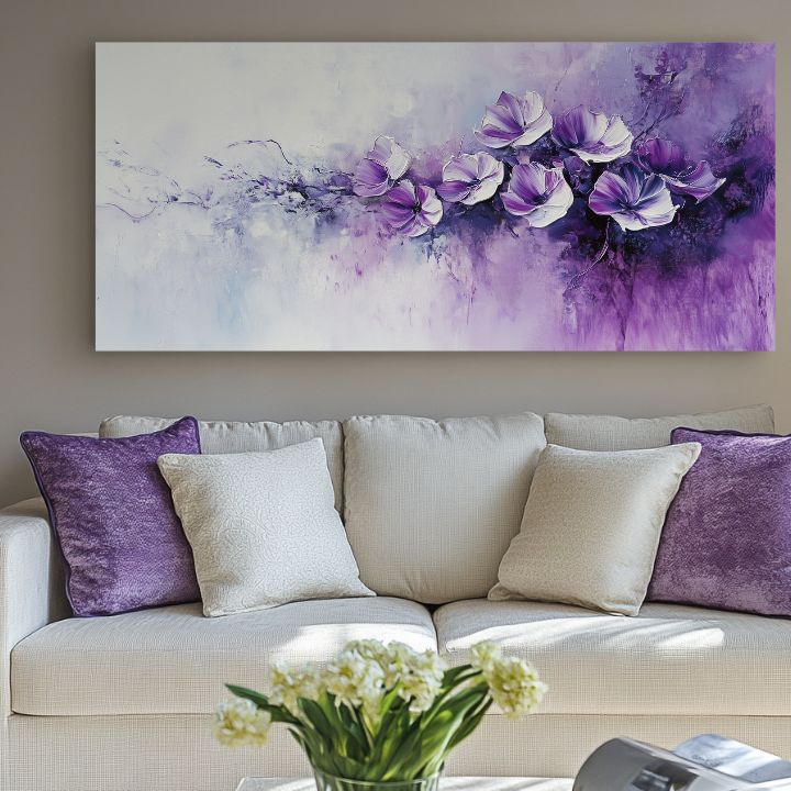 Obrázek fialová poezie | 100% originální akrylová barva