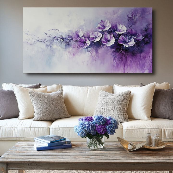 Obrázek fialová poezie | 100% originální akrylová barva